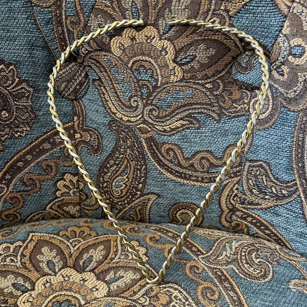 Two Tone Metal Neck Wire / Necklace
